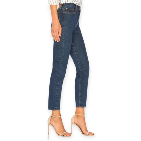 Levi's Premium Wedgie Icon Jeans In Something Cheeky High Rise Tapered Leg 26 (2 - Picture 8 of 16